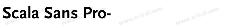 Scala Sans Pro字体转换